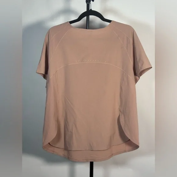 NWOT Lululemon Lightweight Stretch Running Short Sleeve Shirt Pink Clay - Picture 5 of 7